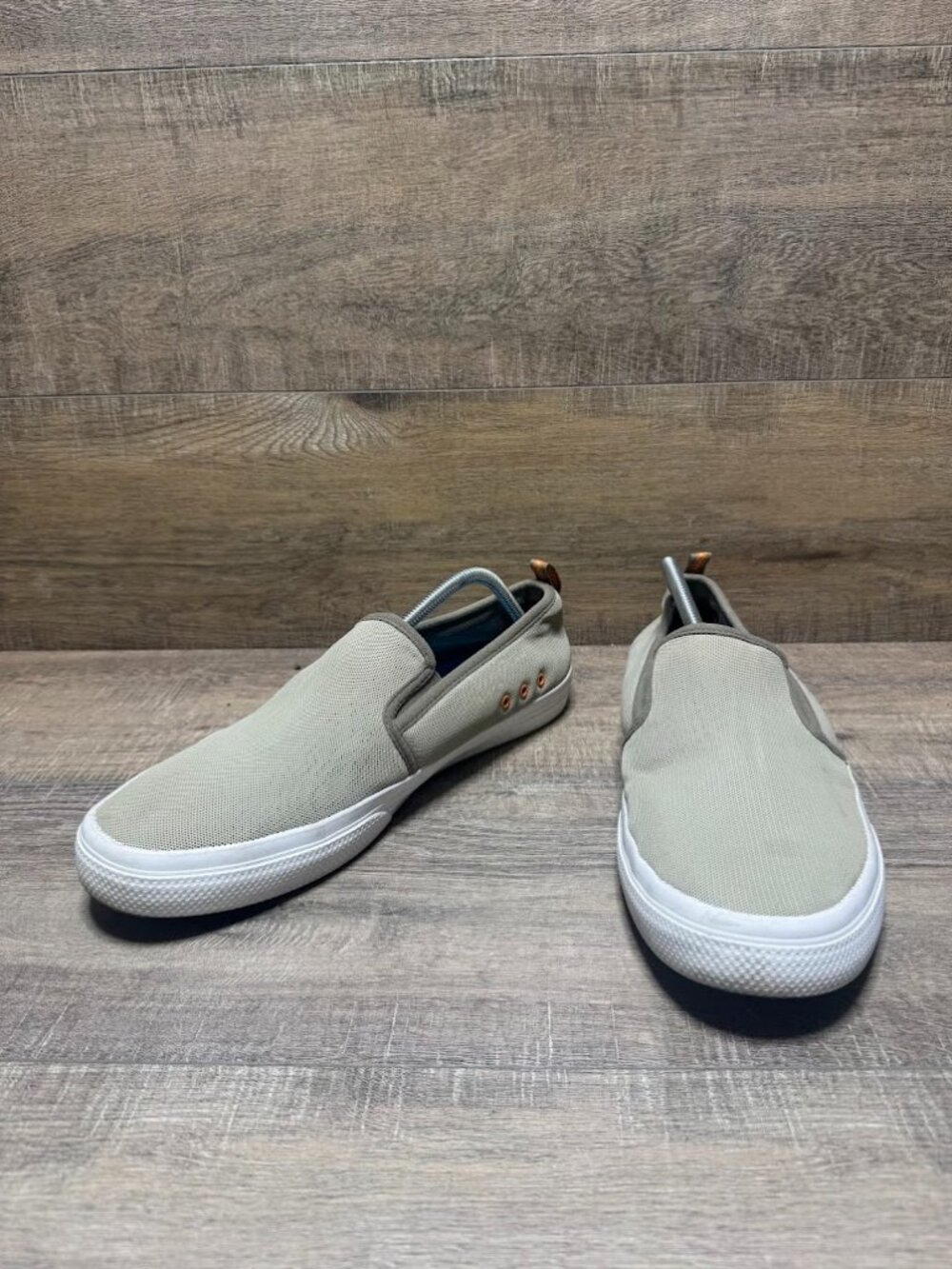 Columbia PFG Dorado Slip II Tan Canvas Shoes Men's Size 13